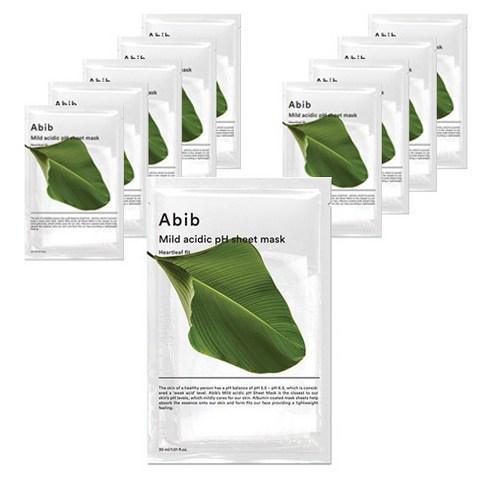 Abib Mild Acidic pH Sheet Mask Heartleaf Fit 30ml X 10pcs - Pretty Mira Shop