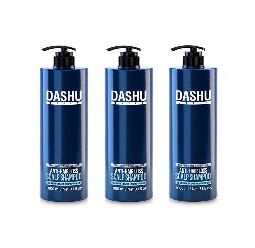 DASHU Daily Anti-Hair Loss Scalp Shampoo 500ml X 3ea - Pretty Mira Shop
