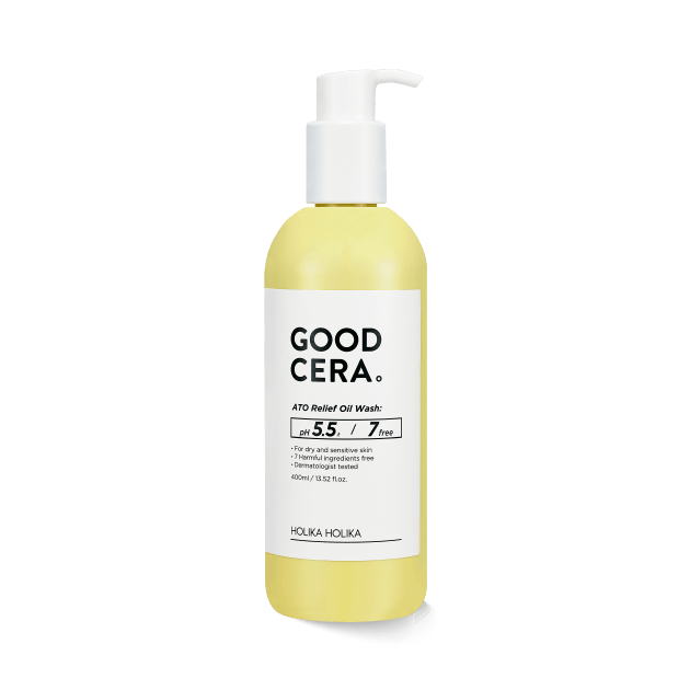 [HOLIKA HOLIKA] Good Cera Ato Relief Oil Wash 400ml - Pretty Mira Shop