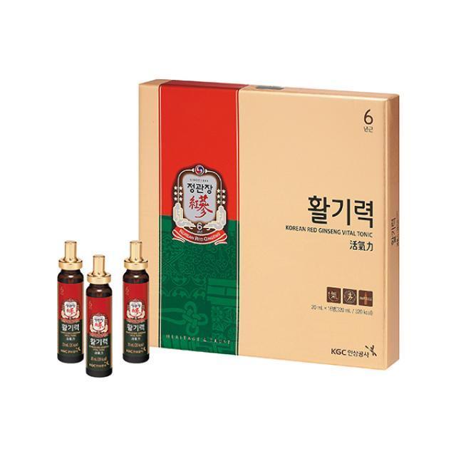 [KGC Cheong Kwan Jang] Hwal Gi Ruk Korean Red Ginseng Vital Tonic for Wellness Recovery - 20ml x 16 Bottles - Pretty Mira Shop