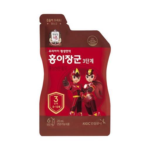 [KGC Cheong Kwan Jang] Kids Tonic Organic Korean Red Ginseng Tonic for Kids Age 8 To 10, Health and Immune System Enhancement - Step 3 (20ml X 90ea) - Pretty Mira Shop