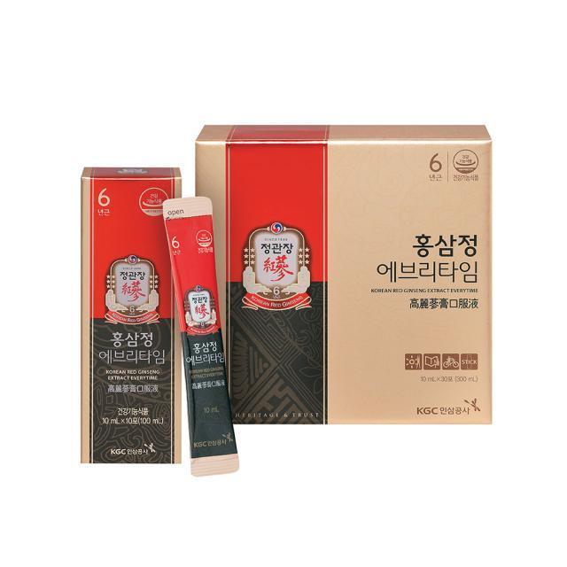 [KGC Cheong Kwan Jang] Korean Red Ginseng EveryTime 3,000mg(30 Packs) - Pretty Mira Shop