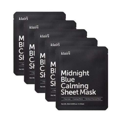 KLAIRS Midnight Blue Calming Sheet Mask 25mL x 5ea - Pretty Mira Shop