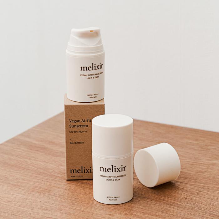 melixir Vegan Airfit Sunscreen SPF50+ PA++++ 50ml - Pretty Mira Shop