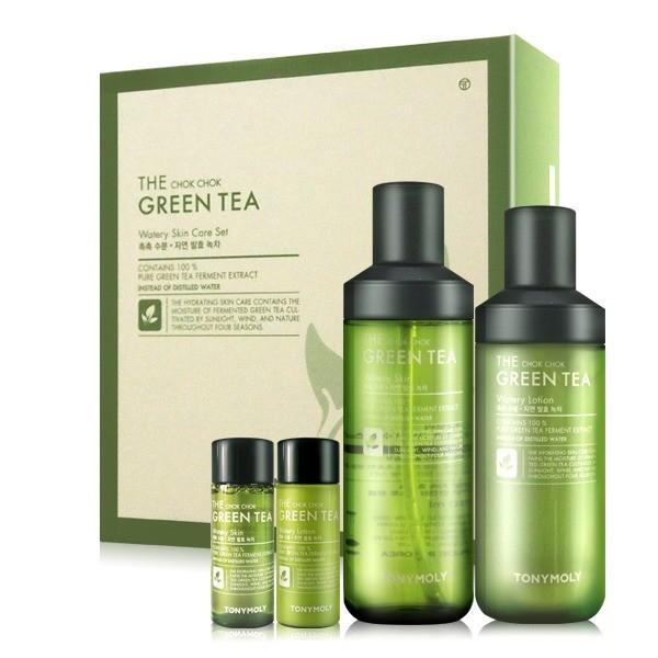 TONYMOLY The Chok Chok Green Tea Watery Skin care Set - Pretty Mira Shop