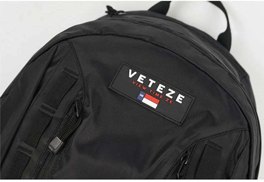 Veteze Double Youth Backpack | Practical Large Capacity Casual Big Bag Unisex School Office Travel (Black) - Pretty Mira Shop