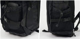 Veteze Multi Cross Casual Backpack | Practical 2 Styles Laptop Big Bag Unisex School Office Travel (Black) - Pretty Mira Shop